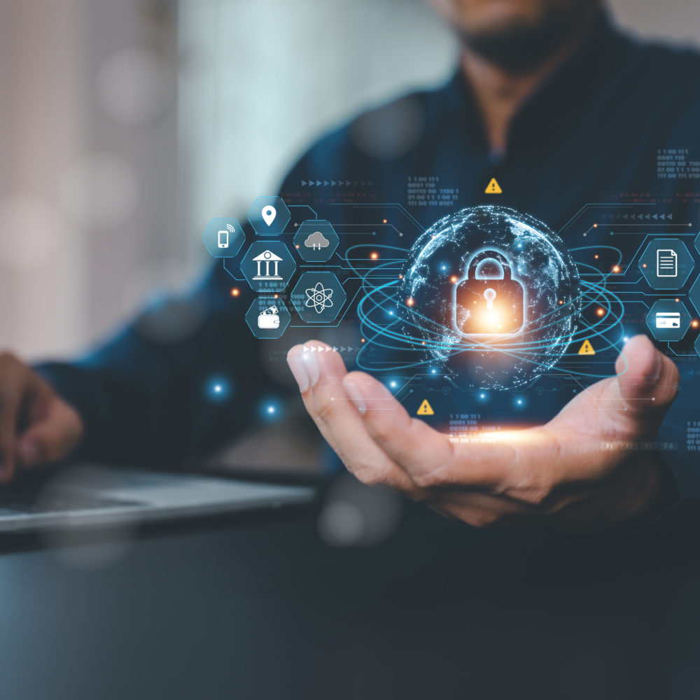 Cyber security data protection online computer network and perso