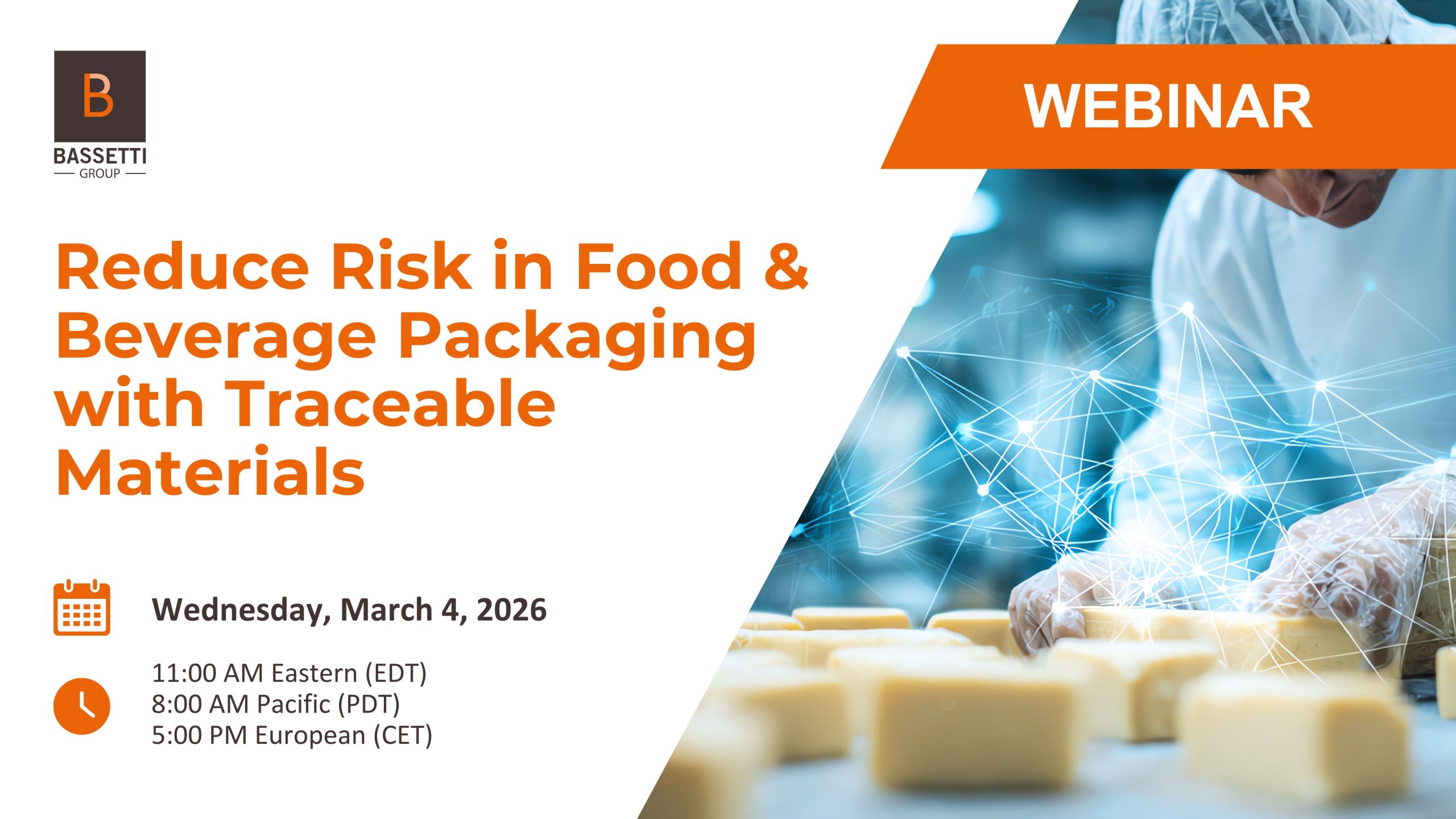 Food and beverage materials webinar