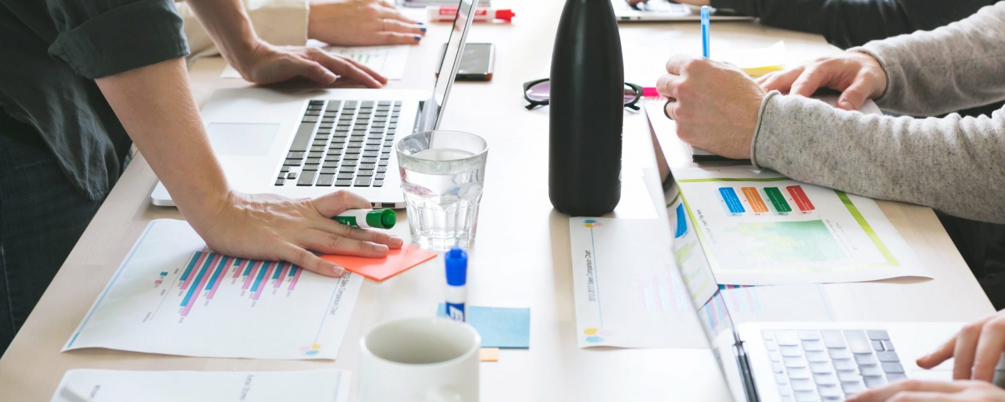 Hands-On Desk At Meeting